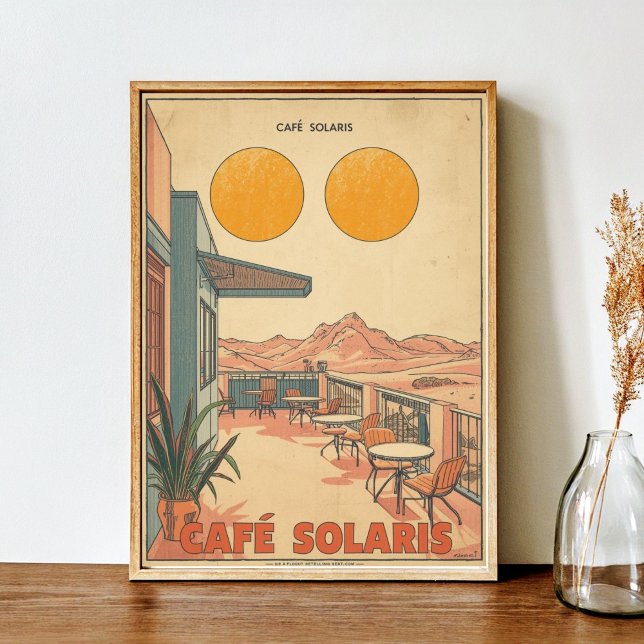 Café Solaris - Sci-fi Vintage  Poster (Creator Uploaded)