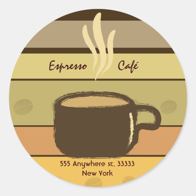 Cafe Sticker (Front)