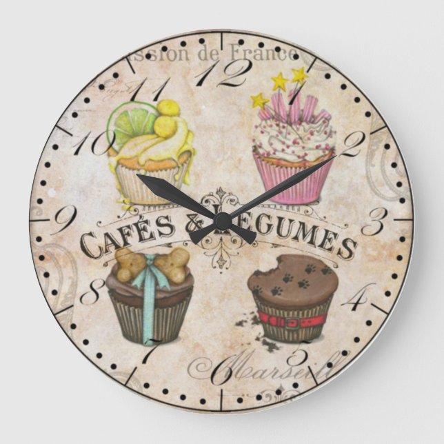 Cafe Style Wall Clock (Front)