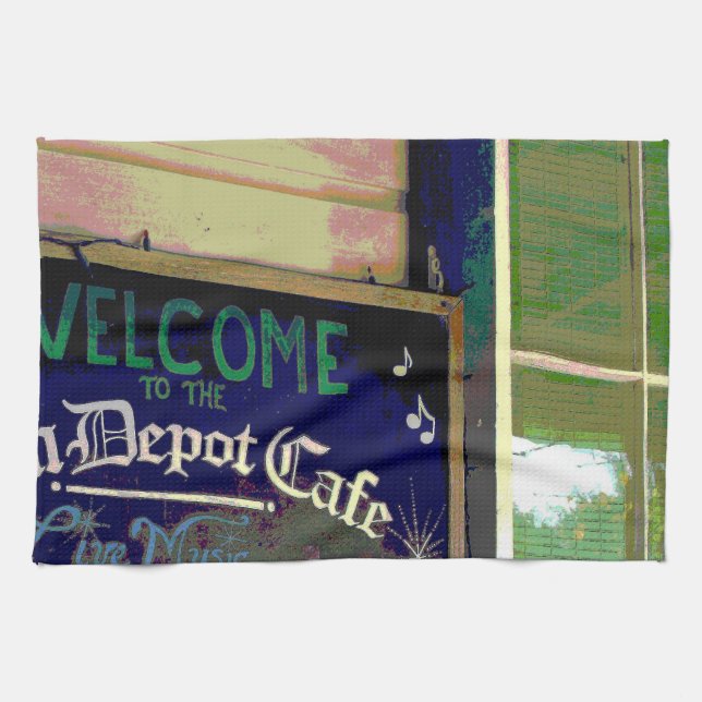 Cafe Tea Towel (Horizontal)