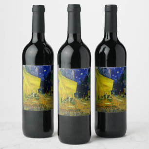 Cafe Terrace Arles, Place du Forum, 1888 Wine Label