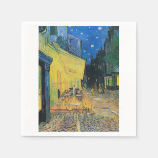 Cafe Terrace at Night 1888 by Vincent van Gogh Napkin