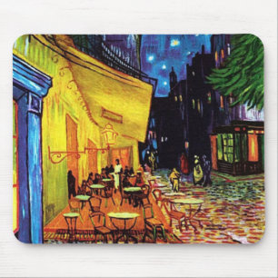 Cafe Terrace at Night (1888) Custom Mouse pads