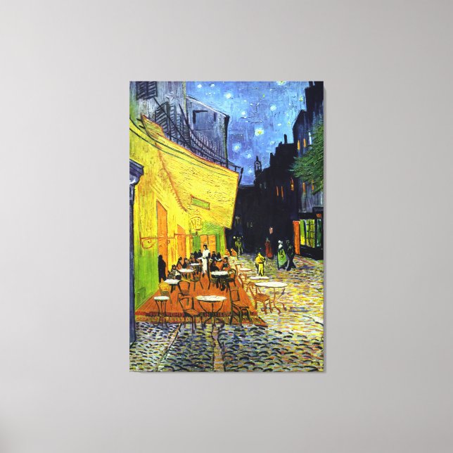 Café Terrace at Night by Van Gogh Fine Art Canvas Print (Front)