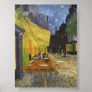 Cafe Terrace at Night by Van Gogh Poster