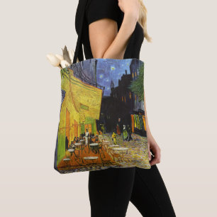 Café Terrace at Night by van Gogh Tote Bag