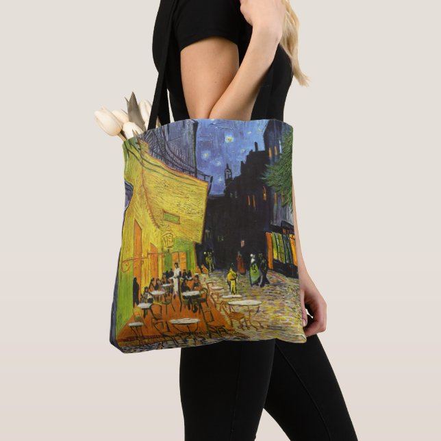 Café Terrace at Night by van Gogh Tote Bag (Close Up)