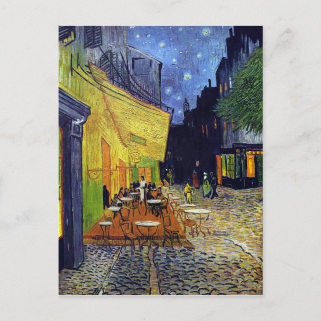 Cafe Terrace at Night by Vincent van Gogh 1888 Postcard (Front)