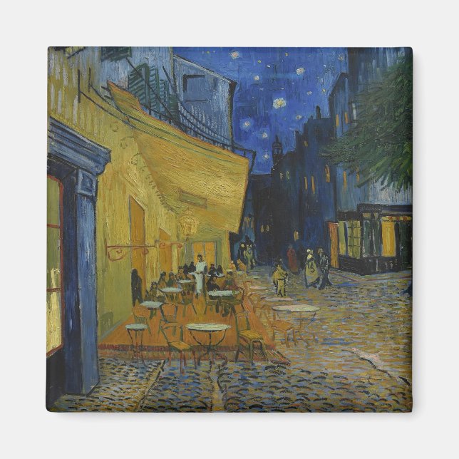 Cafe Terrace at Night by Vincent van Gogh  Magnet (Front)