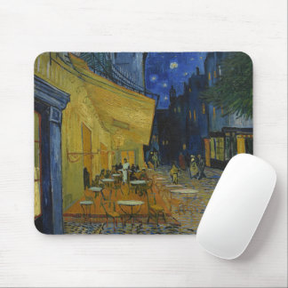 Cafe Terrace at Night by Vincent van Gogh Mouse Mat