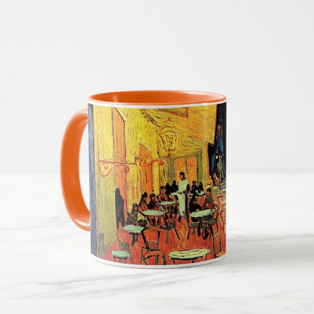 Cafe Terrace at Night by Vincent van Gogh Mug (Front Left)