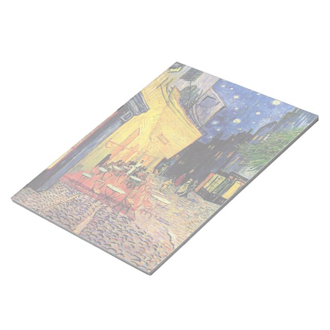 Cafe Terrace at Night by Vincent van Gogh Notepad (Angled)