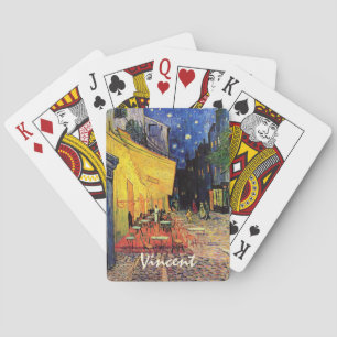 Cafe Terrace at Night by Vincent van Gogh Playing Cards