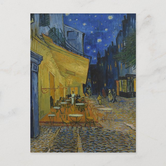 Cafe Terrace at Night by Vincent van Gogh  Postcard (Front)
