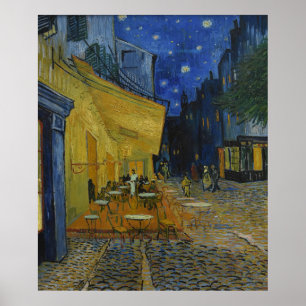 Cafe Terrace at Night by Vincent van Gogh Poster