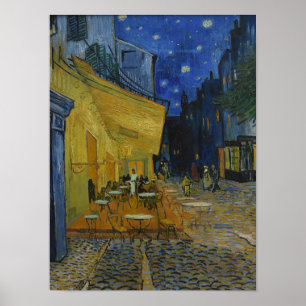Cafe Terrace at Night by Vincent van Gogh Poster