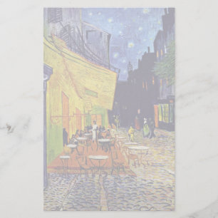 Cafe Terrace At Night, By Vincent Van Gogh Stationery