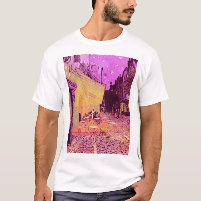 Café Terrace at Night by Vincent van Gogh T-Shirt (Front)