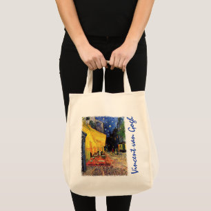 Cafe Terrace at Night by Vincent van Gogh Tote Bag