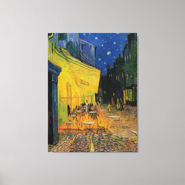 Cafe Terrace At Night Canvas Print (Front)