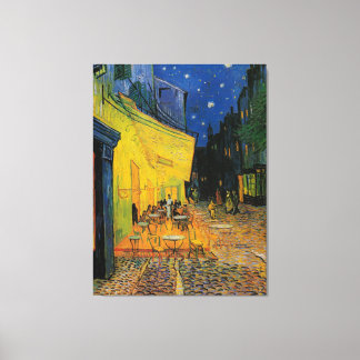 Cafe Terrace At Night Canvas Print