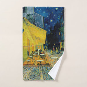 Café Terrace at Night Hand Towel