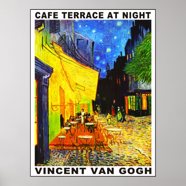 Cafe Terrace at Night Poster (Front)