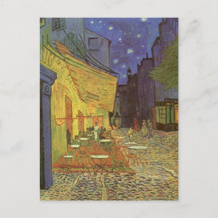 Cafe' Terrace At Night Van Gogh coffeehouse Gifts Postcard