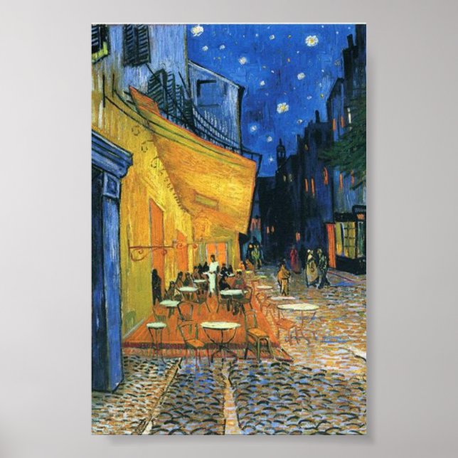  Cafe Terrace at Night, Van Gogh Famous Painting  Poster (Front)