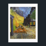 Cafe Terrace at Night Van Gogh Holiday Postcard<br><div class="desc">Post-Impressionist Painter Artist Vincent Van Gogh's Great Artworks and Paintings</div>