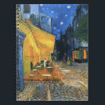Cafe Terrace at Night Van Gogh Notebook<br><div class="desc">Café Terrace at Night,  also known as The Cafe Terrace on the Place du Forum,  was painted by Vincent van Gogh in Arles,  France,  mid-September 1888.</div>