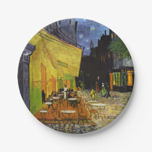 Cafe Terrace at Night Van Gogh Paper Plate