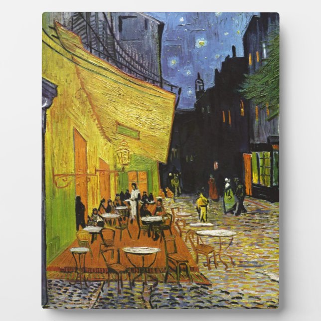 Cafe Terrace at Night Van Gogh Plaque (Front)