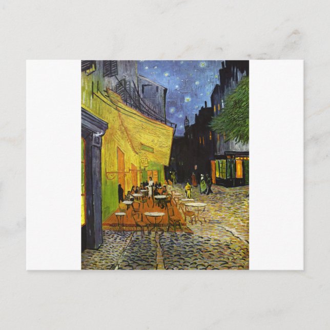 Cafe Terrace at Night Van Gogh Postcard (Front)