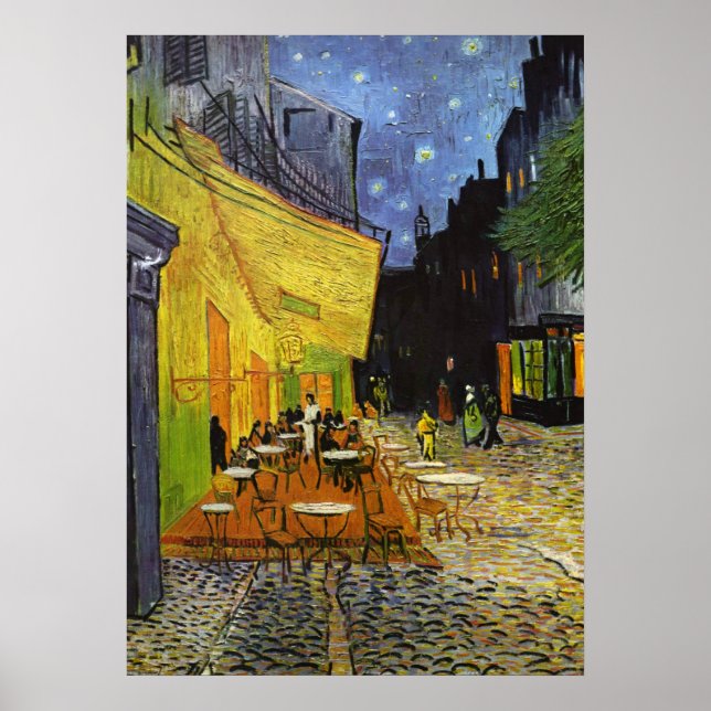 Cafe Terrace at Night Van Gogh Poster (Front)