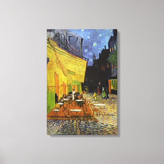 Cafe Terrace at Night Van Gogh Wrapped Canvas (Front)
