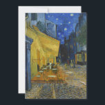 Cafe Terrace at Night | Vincent van Gogh<br><div class="desc">Cafe Terrace at Night (1888) by Vincent van Gogh is a luminous and iconic depiction of a cosy outdoor café in Arles, France, under a starry evening sky. The vibrant yellow glow of the café contrasts beautifully with the deep blue of the night, creating a warm, inviting ambiance. Van Gogh’s...</div>