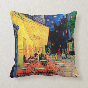 Cafe Terrace at Night, Vincent van Gogh, 1888 Cushion