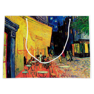 Cafe Terrace at Night, Vincent van Gogh, 1888 Large Gift Bag
