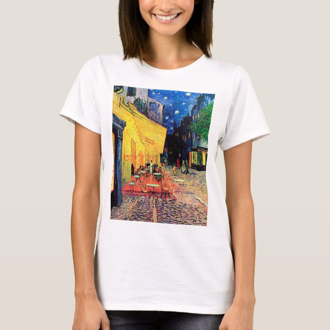 Cafe Terrace at Night, Vincent van Gogh, 1888 T-Shirt (Front)