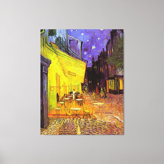 Café Terrace at Night ~ Vincent van Gogh Canvas Print (Front)
