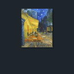 Cafe Terrace at Night | Vincent van Gogh Canvas Print<br><div class="desc">Cafe Terrace at Night (1888) by Vincent van Gogh is a luminous and iconic depiction of a cosy outdoor café in Arles, France, under a starry evening sky. The vibrant yellow glow of the café contrasts beautifully with the deep blue of the night, creating a warm, inviting ambiance. Van Gogh’s...</div>