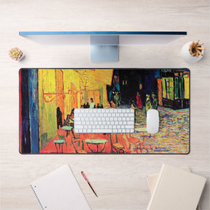 Cafe Terrace at Night, Vincent van Gogh Desk Mat