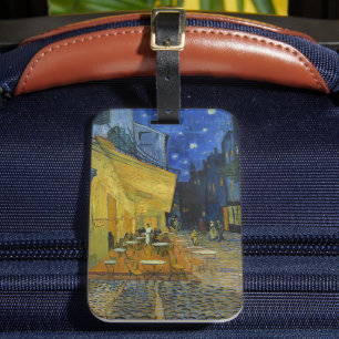 Cafe Terrace at Night   Vincent van Gogh Luggage Tag