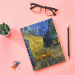 Cafe Terrace at Night | Vincent van Gogh Notebook<br><div class="desc">Cafe Terrace at Night (1888) by Vincent van Gogh is a luminous and iconic depiction of a cosy outdoor café in Arles, France, under a starry evening sky. The vibrant yellow glow of the café contrasts beautifully with the deep blue of the night, creating a warm, inviting ambiance. Van Gogh’s...</div>