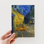 Cafe Terrace at Night | Vincent Van Gogh Postcard<br><div class="desc">Cafe Terrace at Night (1888) by Dutch post-impressionist artist Vincent Van Gogh. Original fine art painting is an oil on canvas depicting a starry night scene in front of a French cafe in Arles.

Use the design tools to add custom text or personalise the image.</div>