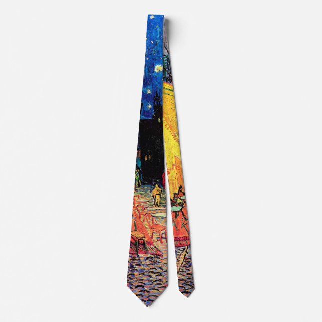 Cafe Terrace at Night, Vincent van Gogh Tie (Front)
