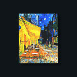 Cafe Terrace by Vincent van Gogh Canvas Print<br><div class="desc">Cafe Terrace at Night,  famous painting by Vincent van Gogh</div>