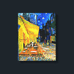 Cafe Terrace by Vincent van Gogh Canvas Print<br><div class="desc">Cafe Terrace at Night,  famous painting by Vincent van Gogh</div>