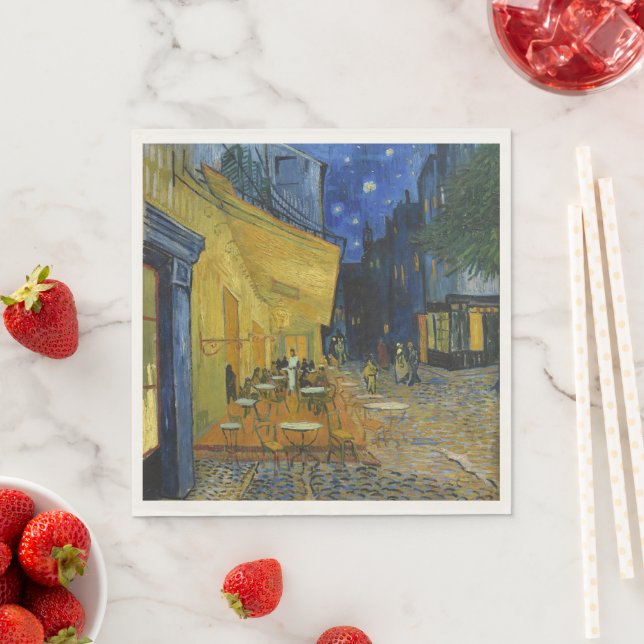 Café Terrace by Vincent Van Gogh  Napkin (Insitu)
